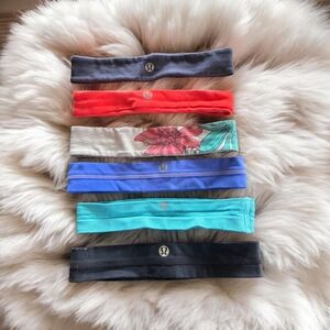 lululemon athletica Headbands in Gray, Red, Cream Floral, Blue, Teal & Black